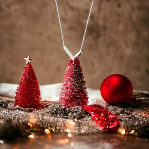 🌸Necklace🌸 L shape 925 sterling silver CZ necklace - Picture 2 of 12